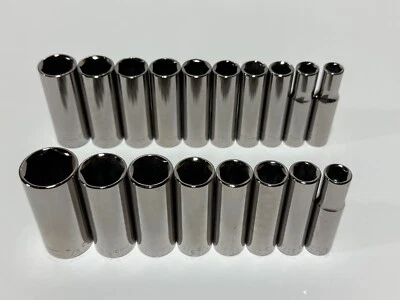 NEW Craftsman Tools USA G 18pc Deep 3/8” Drive Socket Set, (8) SAE & (10) Metric - Image 1 of 4