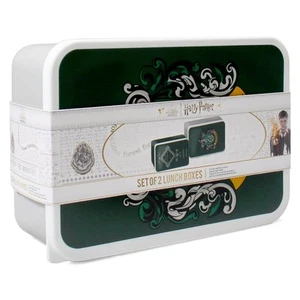 Harry Potter Lunch Boxes Slytherin Set of 2 - Picture 1 of 6
