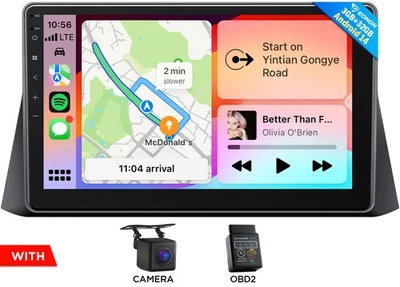 CAM+OBD+For Honda Accord 2008 Android 14 10.1" IPS Car Stereo GPS DSP CarPlay BT - Image 1 of 4