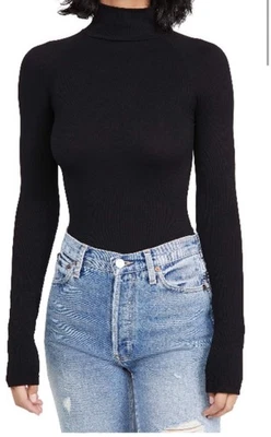 Body Free People Cuello Alto Sin Costuras Negro Talla M/L (8-12).* Foto 1 de 4