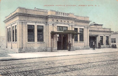 1912 Jackson Ave. RR Station Jersey City NJ post card - Image 1 of 2
