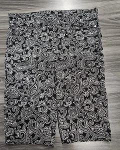 Rafaella bequeme dehnbare Damenshorts Paisley Größe 8 schwarz & weiß - Bild 1 von 4