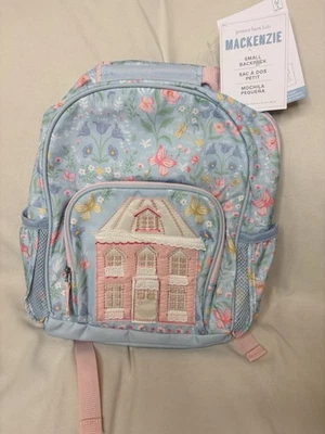 Mochila Pequeña Floral Pottery Barn Mackenzie Azul Casa de Muñecas Monograma “Sofía” Foto 1 de 4