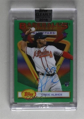 2018 Topps Clearly Authentic 1993 Finest Stars /199 Ozzie Albies Rookie Auto RC - Image 1 of 3
