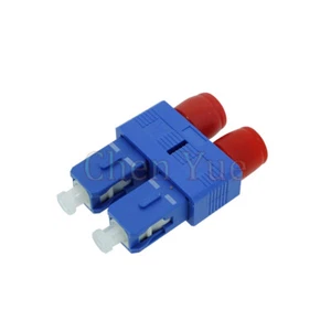 Duplex SC Male to FC Female Hybrid Fiber Optic Adapter Hybrid Connector SC-FC SM - Picture 1 of 5