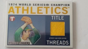 Rollie Fingers Athletics 2005 Topps Pristine Legends Title Threads Uniform Relic - Picture 1 of 2
