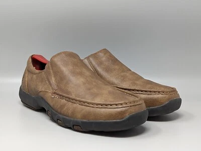 Roper Men's Shoes Driving Slip On Brown Leather Loafers 09-020-01912463 Size 9.5 - Image 1 of 4