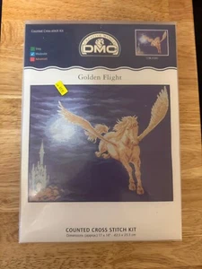 DMC Golden Flight - K4486 - Cross Stitch 17" x 14" - Picture 1 of 3