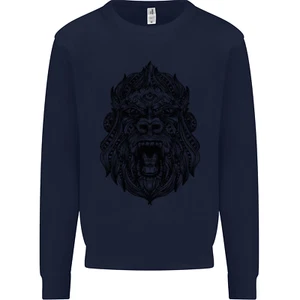 Mandala Art Ape Kids Sweatshirt Jumper - Picture 1 of 3