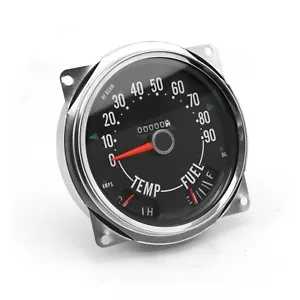 Conjunto de medidor de velocímetro negro Omix-ADA para Jeep CJ3 CJ5 CJ6 CJ7 y Willys - Imagen 1 de 4