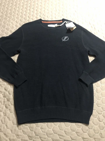 Tampa Bay Lightning Mens Thermal Like Sweater Large Nwt Salute Levelwear Cover