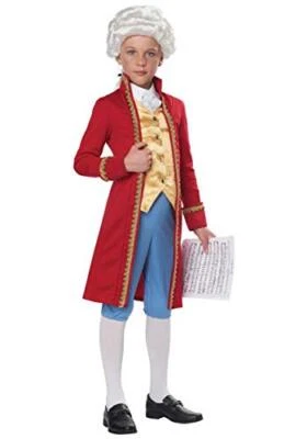 Classical Composer Amadeus Mozart Renaissance Fancy Dress Up Halloween Costume - Image 1 of 2