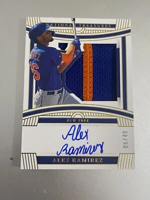 2023 National Treasures Baseball Alex Ramirez RPA Mets Two Color Patch /49 SSP - Image 1 of 3