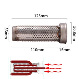 Motorcycle Exhaust 51mm DB Killer Silencer Muffler Baffle Eliminate Noise 125mm - Picture 1 of 4