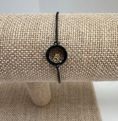 Pulsera Origami Owl Bolo Cápsula Negra con Dije de Calabaza y Polvo de Estrellas BR1032 NUEVA EN CAJA Foto 1 de 3