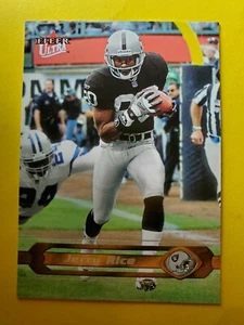 HOF JERRY RICE #111 OAKLAND RAIDERS - MISSISSIPPI VALLEY - 2002 FLEER ULTRA NFL - Picture 1 of 3
