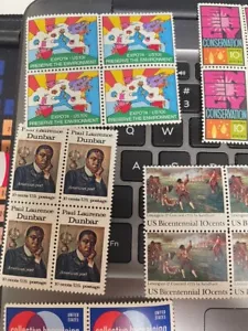 Stamps - US PLATE BLOCKS OF 4, MNH, various years & denominations (group f) - Picture 1 of 1