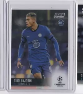 TARJETA DE NOVATO TINO ANJORIN '21 ESTADIO CLUB CROMADA UEFA CAMPEONES LIGA - Imagen 1 de 23