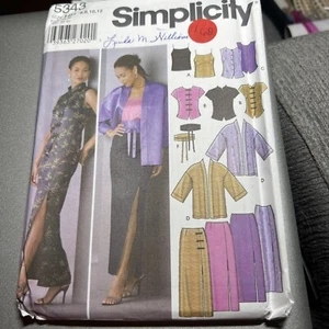Simplicity 5343 Camisole, Top, Kimono, Skirt, Obi SZ 6,8,10,12 Uncut FF Costumes - Picture 1 of 3