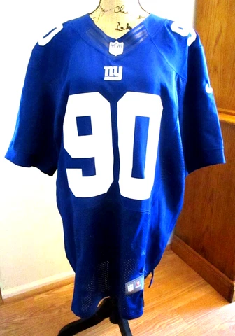 NIKE NFL On Field New York Giants Blue Jersey, #90 Jason Pierre Paul, Size 44 M Cover