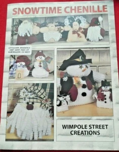 NEW "Snowtime Chenille" by Wimpole Street Creations: Holiday w Pull-Out Patterns - Picture 1 of 5