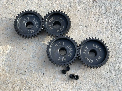 8mm Mod 1.0 Pinion Gears 30-33T  SPEED GEARS RATED TO 200+ MPH!! - Image 1 of 2