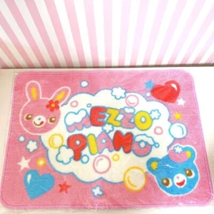 Mezzo Piano Bath Mat Pink Fluffy Rabbit Bear Mimi Popo Heart Star Bubble - Picture 1 of 24