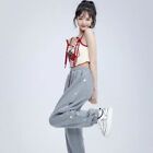 Lace Up Sweet Cherry Camisoles Thin Crop Tank Top Casual Slim Vest  Women