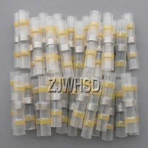 50pcs 12-10 AWG Solder Sleeve Heat Shrink Butt Wire Splice Connector Waterproof - Picture 1 of 2