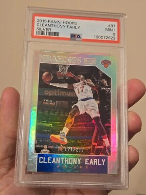 2015 NBA HOOPS CLEANTHONY EARLY #87 SILVER BASKETBALL CARD /299 PSA 9 MINT POP 1 - Image 1 of 4