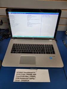 HP Envy 17-j017cl Laptop i5-4200m @ 2.50GHz/8GB RAM/750GB HDD Windows 10 Touch - Picture 1 of 10