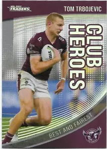 2022 Nrl Traders Club Heroes (CH11) Tom TRBOJEVIC Sea Eagles - Picture 1 of 1