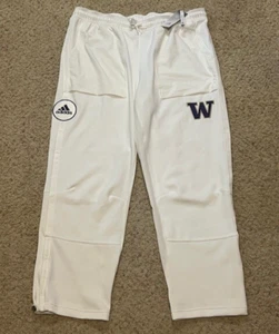 Washington Huskies Adidas Zero Dye Aeroready White Team Issue Pants Size XL New - Picture 1 of 8