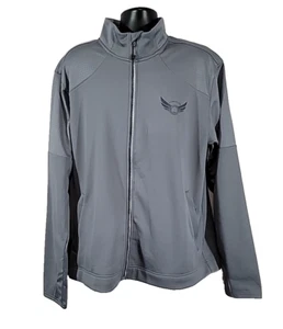 Elevate Men 2XL XXL Jacket Zip Grey Team Elite Quality Insulated Media Pockets - Picture 1 of 19