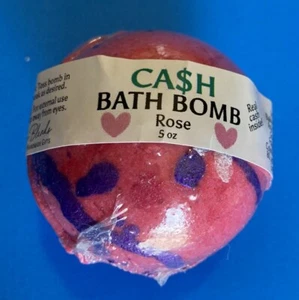 1 Bargeld Geld Badebombe zufällige Rechnung innen handgefertigt in USA mit Rich Blossom Aroma - Bild 1 von 3