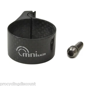 OMNI Racer WORLDS LIGHTEST FULL Carbon Front Derailleur Adapter Clamp: 34.9-35mm - Picture 1 of 6