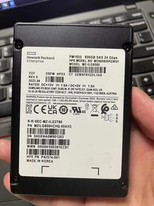 HPE Samsung PM1655 800GB MZILG800HCHQ-00AH3 SSD P42574-001 SAS 24 Gbps FedEx - Afbeelding 1 van 1