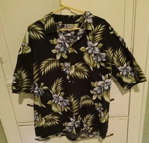 ALOHA REPUBLIC Hawaiian Shirt Mens 2XL Blue USA - Picture 1 of 10