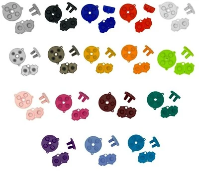  Nintendo Game Boy Advance GBA System Color Button Rubber Pads Set Replacement - Image 1 of 2