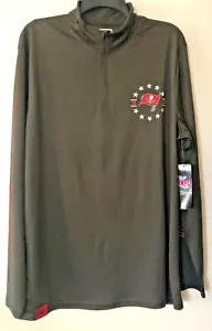 Neu mit Etikett NFL Team Apparel Tampa Bay Buccaneers Herren Bucs Viertelreißverschluss Pullover M - Bild 1 von 7