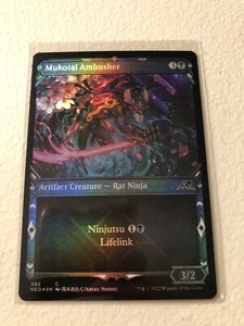 Mukotai Ambusher Showcase Foil Kamigawa Neon Dynasty NEO MTG Magic Fresh - Picture 1 of 1