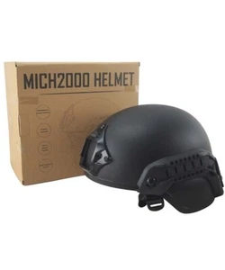 US ARMEE FORCES STIL MICH 2000 TAKTISCHER HELM SCHWARZ passend AIRSOFT - Bild 1 von 3