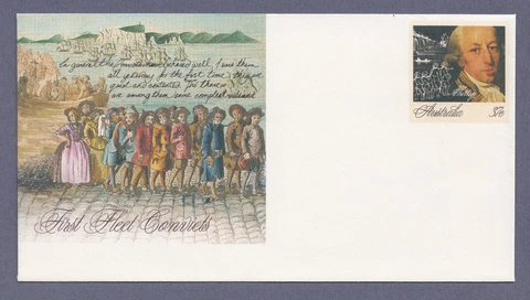 Australia First Fleet Convicts FDC - 37c - 1987 Cover
