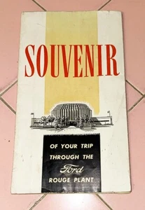 1940s Brochure Ford Motor Co. Souvenir Rouge Plant Dearborn Michigan Henry Globe - Picture 1 of 5