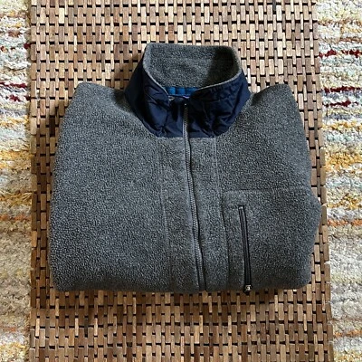 VTG Patagonia Fleece Full Zip Jacket Grey Men’s Large L Vintage Made In USA - Image 1 of 4
