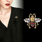 Vintage Inlaid Pearl Bee Brooches For Women Clothing Jewelry Party Accessries