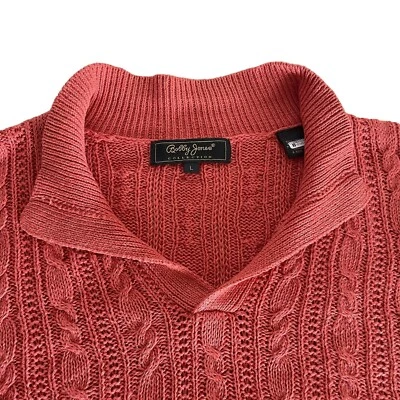 Men's Bobby Jones Collection Size Large Cable Knit Sweater   - Imagem 1 de 4