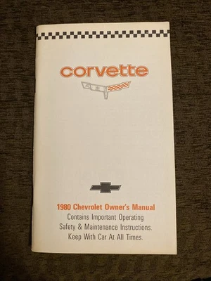 Chevrolet Corvette 1980 manual del propietario fabricante original guía del usuario Foto 1 de 2