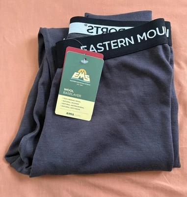 Eastern Mountain Sports Women’s Base Layer Pants Merino Wool Black Long Johns M - Image 1 of 4