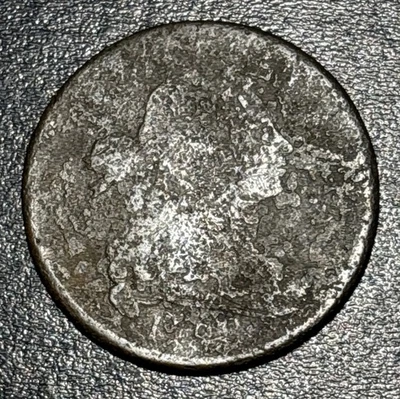 1798 USA Draped Bust Large Cent 1c Coin - Image 1 of 4